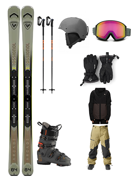 Performance Ski Package Top to Bottom