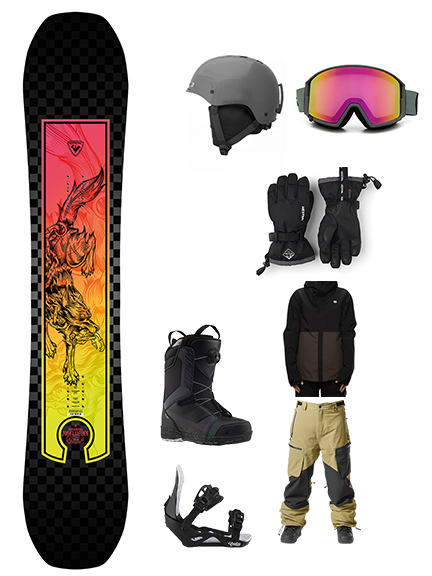 Kids Snowboard Top to Bottom Package