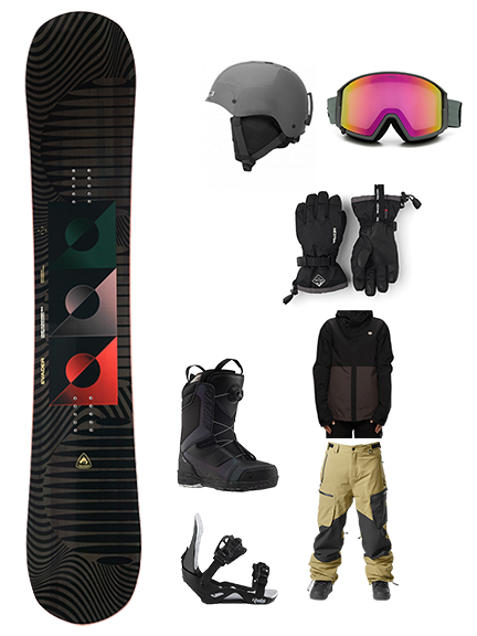 Sport Snowboard Top to Bottom Package